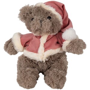 Clayre & Eef TW0589 Pluche Kerstbeer 30cm bruin...