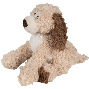 Clayre & Eef TW0590M Pluche hondenknuffel bruin 20cm