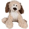 Clayre & Eef TW0590M Pluche hondenknuffel bruin 20cm