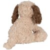 Clayre & Eef TW0590M Pluche hondenknuffel bruin 20cm