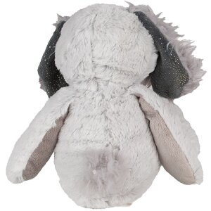 Clayre & Eef TW0592 Knuffel Hond 18x22x32 cm Grijs