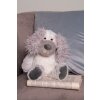 Clayre & Eef TW0592 Knuffel Hond 18x22x32 cm Grijs