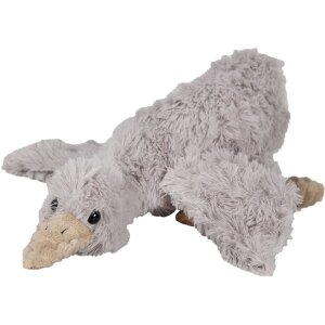 Clayre & Eef TW0594 Knuffel eend 39x15x10cm pluche grijs