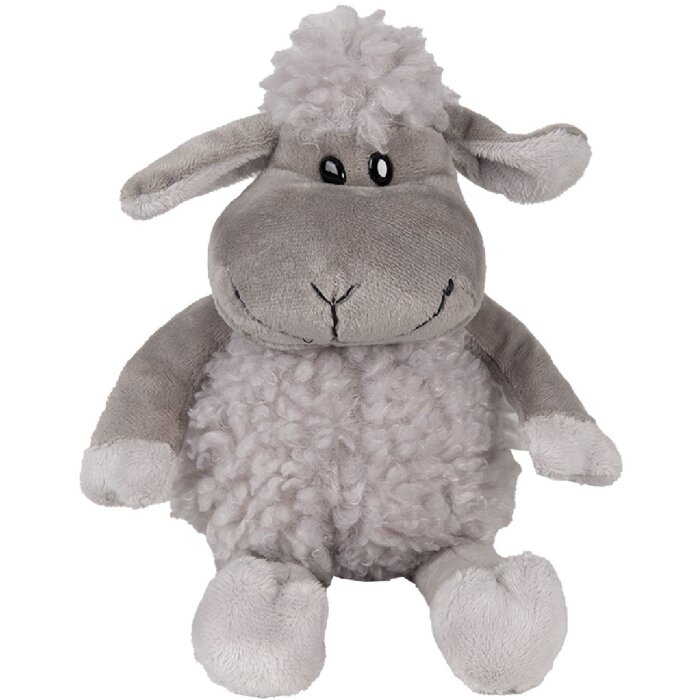 Clayre & Eef TW0595CH Knuffelschaap pluche grijs 10x15x19cm