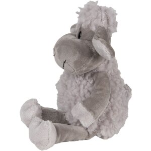 Clayre & Eef TW0595CH Knuffelschaap pluche grijs 10x15x19cm