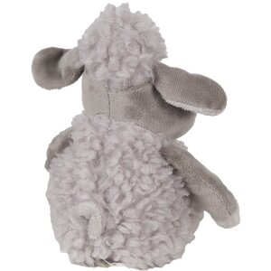 Clayre & Eef TW0595CH Knuffelschaap pluche grijs 10x15x19cm