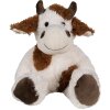 Clayre & Eef TW0597M Pluche koe knuffel wit bruin 24cm