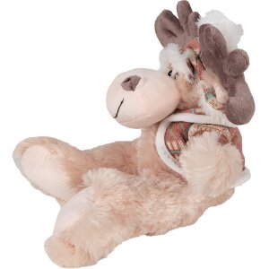 Clayre & Eef TW0599 Knuffel rendier knuffel bruin 22cm