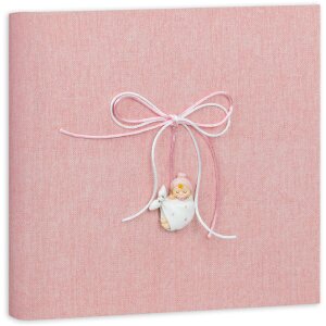 ZEP baby fotoalbum CLARA roze 25x25 cm 48 paginas Italiaans