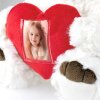 ZEP Teddy met hart fotolijst 3,5x4,5 cm wit 16x13x23 cm