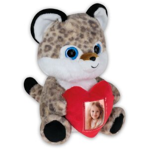 ZEP luipaard teddybeer met hart lijst 3,5x4,5 cm 16x13x23 cm