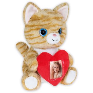 ZEP kat teddybeer met hart lijst 3,5x4,5 cm 16x13x23 cm