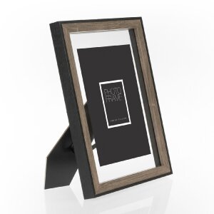 ZEP MDF fotolijst Roma bruin 15x20 cm met passe-partout 10x15 cm