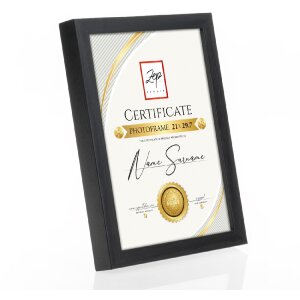 ZEP houten fotolijst Certificaat zwart 21x29,7 cm