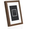 ZEP Houten lijst Malmo bruin 15x20 cm met passe-partout 10x15 cm