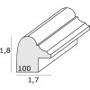 Deknudt S100F1 Ovale Lijst Wit 10x15cm Kunststof Lijst