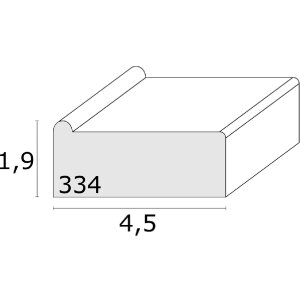 Deknudt S334 Lijst voor spieraam hout naturel 35 cm