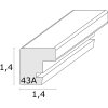 Deknudt S43AH1 Smalle Houten lijst Natuur 30x45 cm