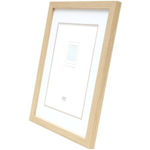 Deknudt S43AH1 fotolijst naturel houtkleur 15x20 cm met passe-partout 10x15 cm