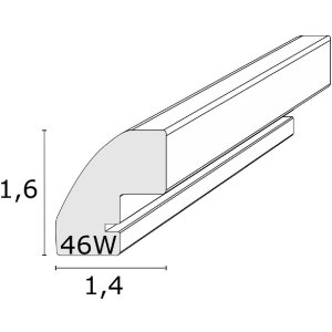 Deknudt S46WG3 fotolijst natuur/witte rand passe-partout 15x20 cm