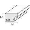 Deknudt S47BE2 Fotolijst Zilver Zwarte Rand 24x30 cm