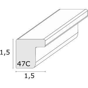 Deknudt S47CJ1 fotolijst massief eiken 10x15 cm