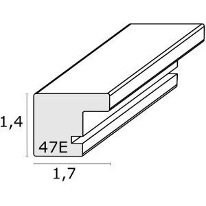 Deknudt S47EG1 Dubbel lijst gebobbeld hout verticaal 10x15 cm