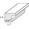 Deknudt S47EG1 Dubbel lijst gebobbeld hout verticaal 10x15 cm