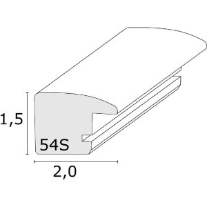 Deknudt S54SD2 Houten lijst zilverkleur 10x15 cm