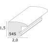 Deknudt S54SD2 Houten lijst zilverkleur 10x15 cm