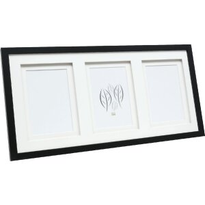 Deknudt S65KK2 fotolijst zwart dubbel passe-partout 3x...