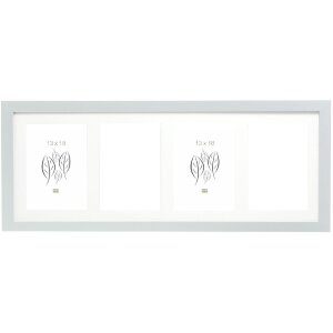 Deknudt S66KD1 lijst zilver met passe-partout voor 4...