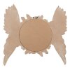 Clayre & Eef Wandspiegel Rond Beige Vleugels & Rozen Design 62x5x60 cm