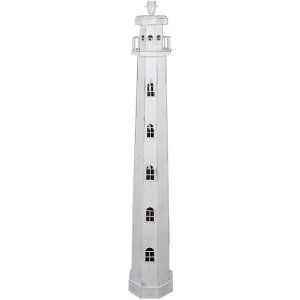 Clayre & Eef 5LMP278W Vloerlamp Lighthouse Design Wit...