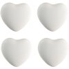 Clayre & Eef 65293 deurknop hart wit keramiek Ø 4x3/6 cm