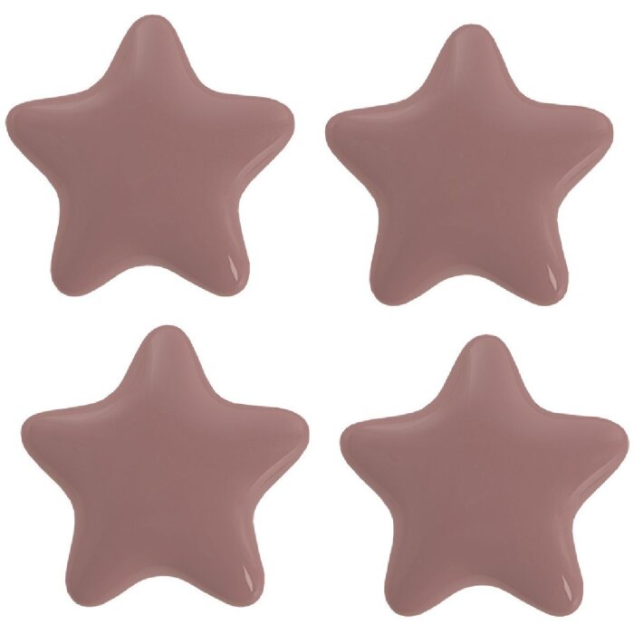 Clayre & Eef 65295 Deurgreep ster taupe Ø 4x3/6 cm