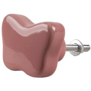 Clayre & Eef 65299 Deurknop keramiek antiek roze Ø 4x3/6 cm