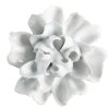 Clayre & Eef 65305 Deurknop bloemvorm keramiek wit Ø 6x3/6 cm