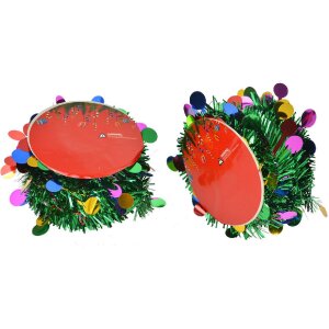 Clayre & Eef 65486 Kerstslinger groen kleurrijk 450 cm Set 12