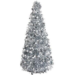 Clayre & Eef 65511 Kerstboom Decoratie Zilver...