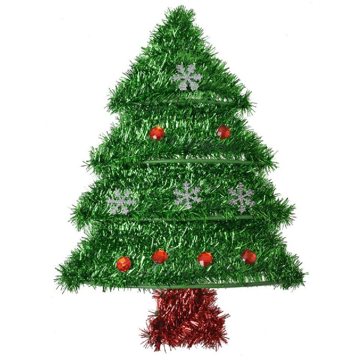 Clayre & Eef 65529 Muurdecoratie Kerstboom Groen 25x3x35 cm