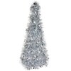 Clayre & Eef 65541M Decoratie kerstboom zilver Ø 16x38 cm