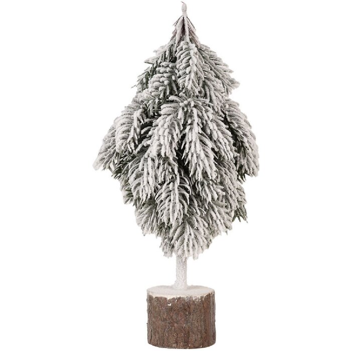 Clayre & Eef 65578 Kunstkerstboom sneeuweffect 15x12x33 cm