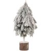 Clayre & Eef 65578 Kunstkerstboom sneeuweffect 15x12x33 cm