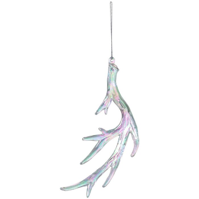 Clayre & Eef 65600 Decoratiehanger Gewei Iridescent 18x2x8 cm