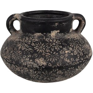 Clayre & Eef 6CE1710 Decoratie Bloempot Grijs...