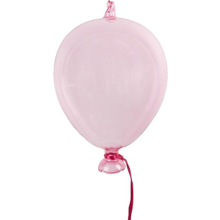 Clayre & Eef 6GL4436 Hangdecoratie Ballon Roze Ø 7x14 cm