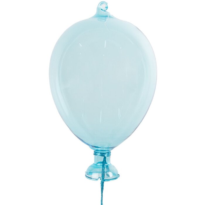 Clayre & Eef 6GL4440 Hangende Ballondecoratie Ø 10x17 cm Lichtblauw