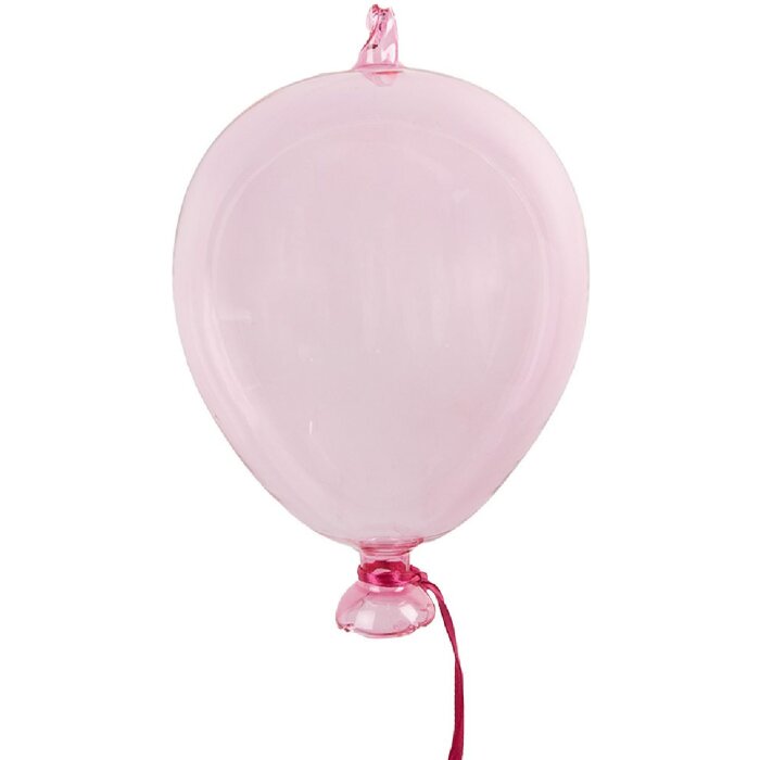 Clayre & Eef 6GL4442 Decoratiehanger Ballon Roze Ø 14x21 cm