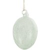 Clayre & Eef 6GL4449 Decoratie Hangend Ei Glas Groen Ø 6x10 cm